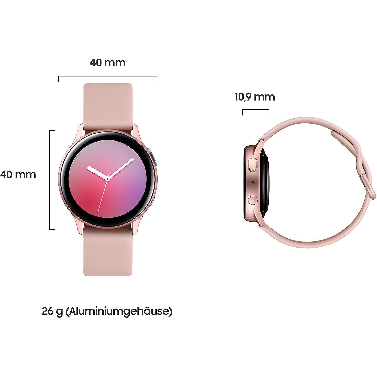 Samsung Galaxy Watch Active2 40mm Bluetooth Smartwatch – Fitness Tracking, GPS and Heart Rate Monitor – Pink Gold